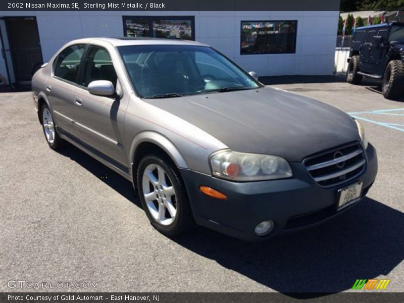 Sterling Mist Metallic / Black 2002 Nissan Maxima SE