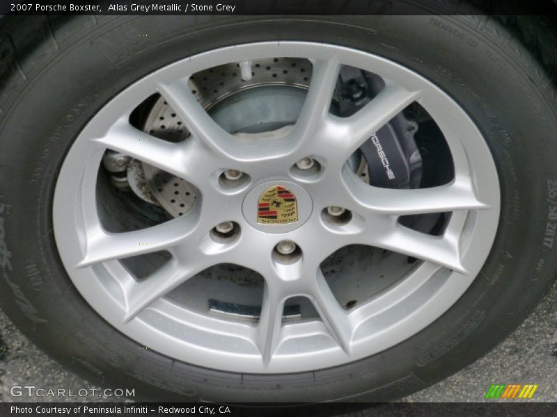 Atlas Grey Metallic / Stone Grey 2007 Porsche Boxster