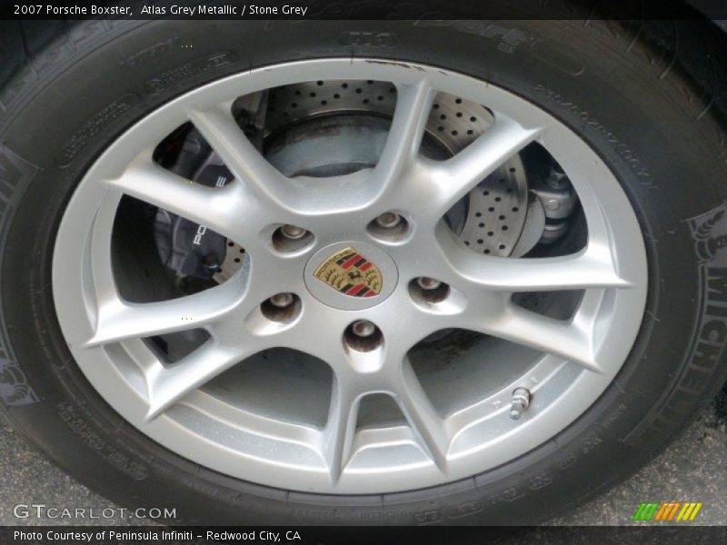 Atlas Grey Metallic / Stone Grey 2007 Porsche Boxster