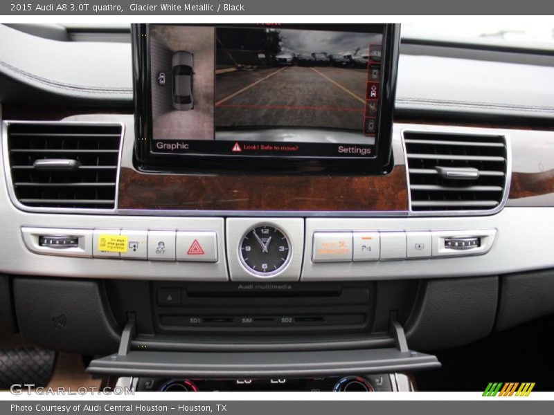 Glacier White Metallic / Black 2015 Audi A8 3.0T quattro
