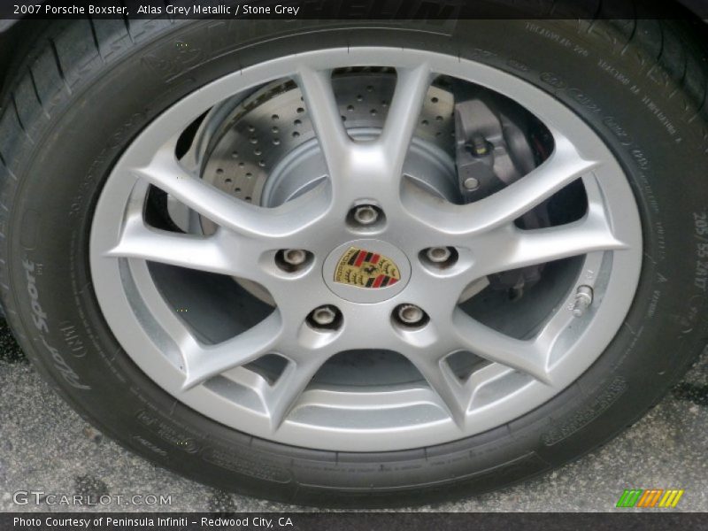 Atlas Grey Metallic / Stone Grey 2007 Porsche Boxster