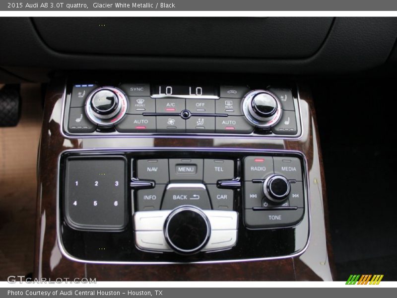 Glacier White Metallic / Black 2015 Audi A8 3.0T quattro