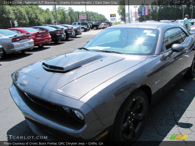 Granite Crystal Metallic / Dark Slate Gray 2014 Dodge Challenger R/T Blacktop