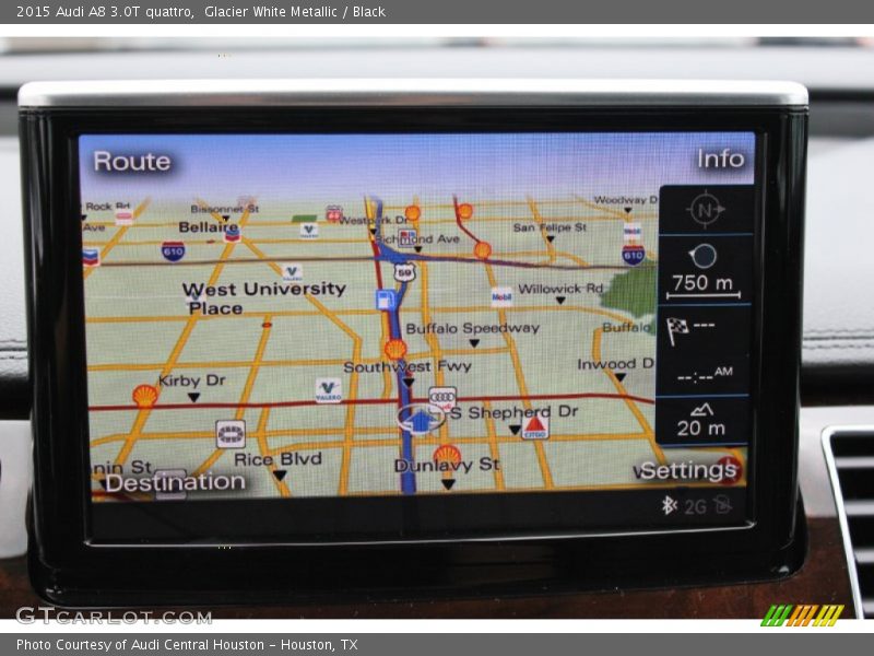 Glacier White Metallic / Black 2015 Audi A8 3.0T quattro