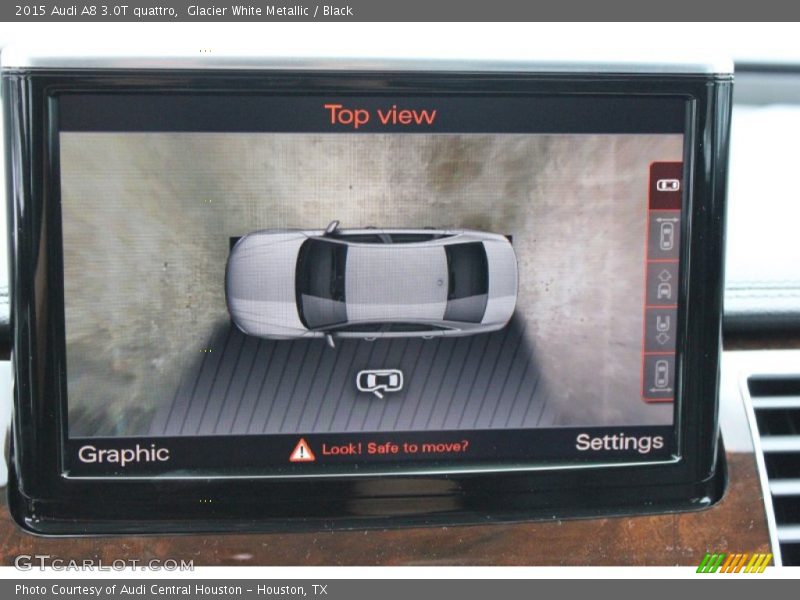 Glacier White Metallic / Black 2015 Audi A8 3.0T quattro