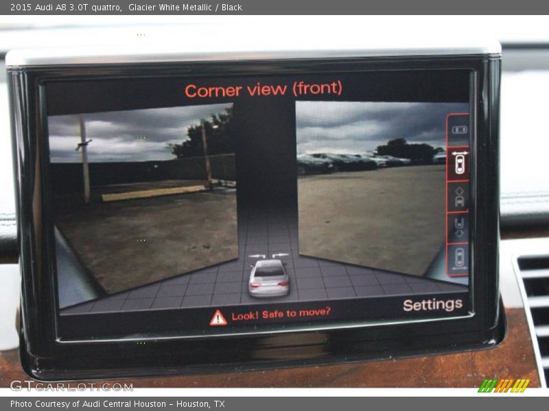 Glacier White Metallic / Black 2015 Audi A8 3.0T quattro