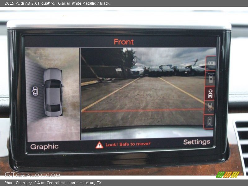 Glacier White Metallic / Black 2015 Audi A8 3.0T quattro