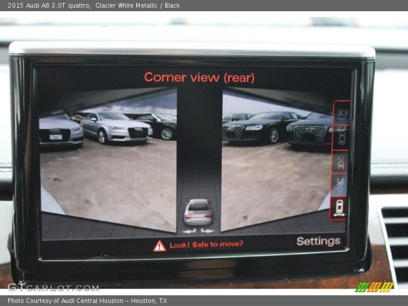 Glacier White Metallic / Black 2015 Audi A8 3.0T quattro