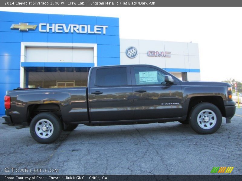 Tungsten Metallic / Jet Black/Dark Ash 2014 Chevrolet Silverado 1500 WT Crew Cab
