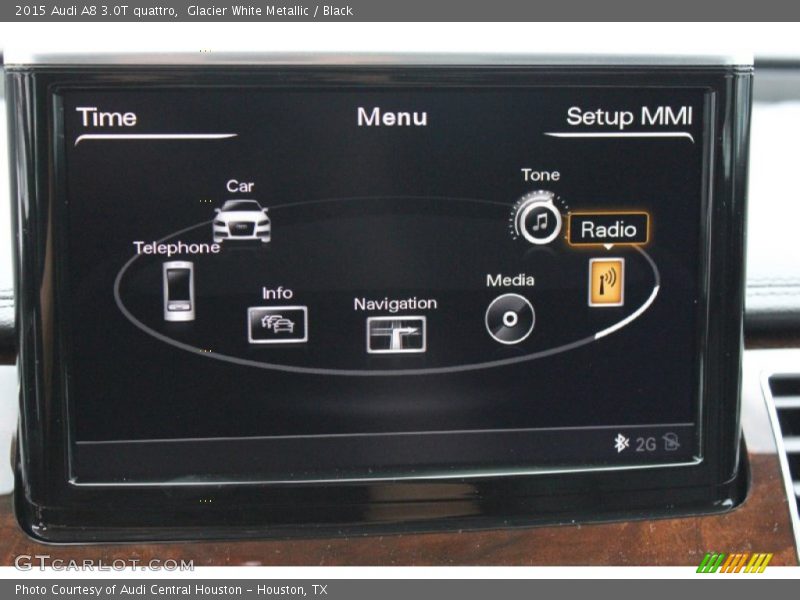 Glacier White Metallic / Black 2015 Audi A8 3.0T quattro