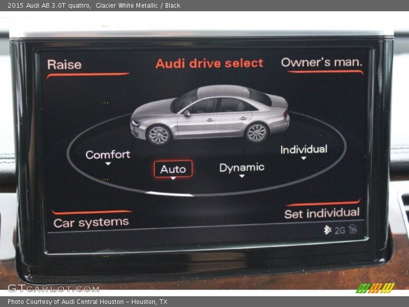 Glacier White Metallic / Black 2015 Audi A8 3.0T quattro