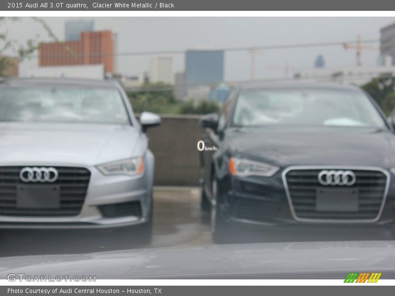 Glacier White Metallic / Black 2015 Audi A8 3.0T quattro