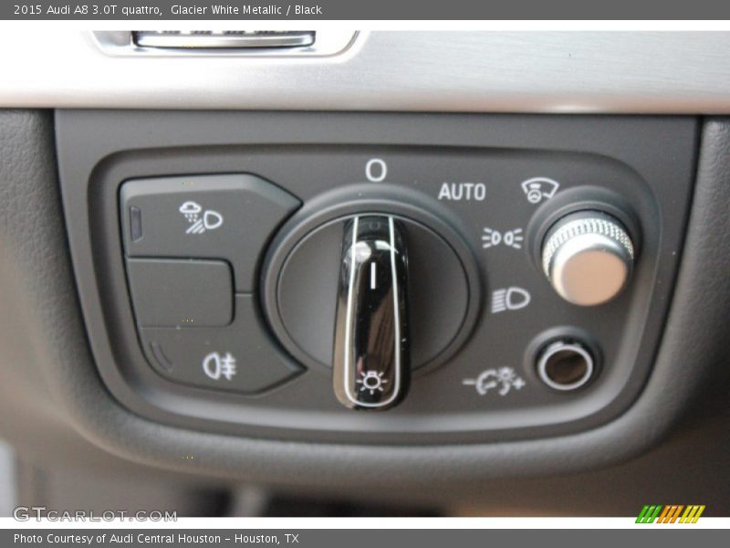 Glacier White Metallic / Black 2015 Audi A8 3.0T quattro