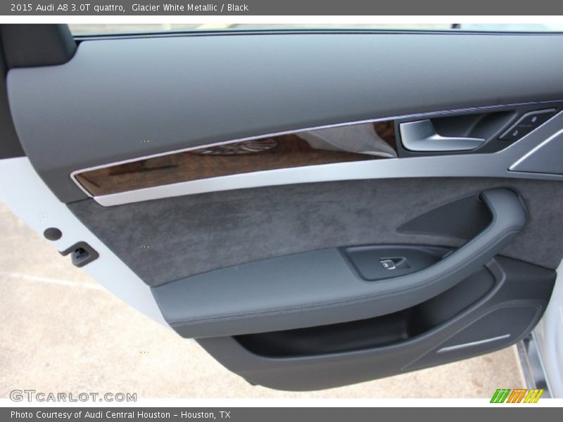 Glacier White Metallic / Black 2015 Audi A8 3.0T quattro