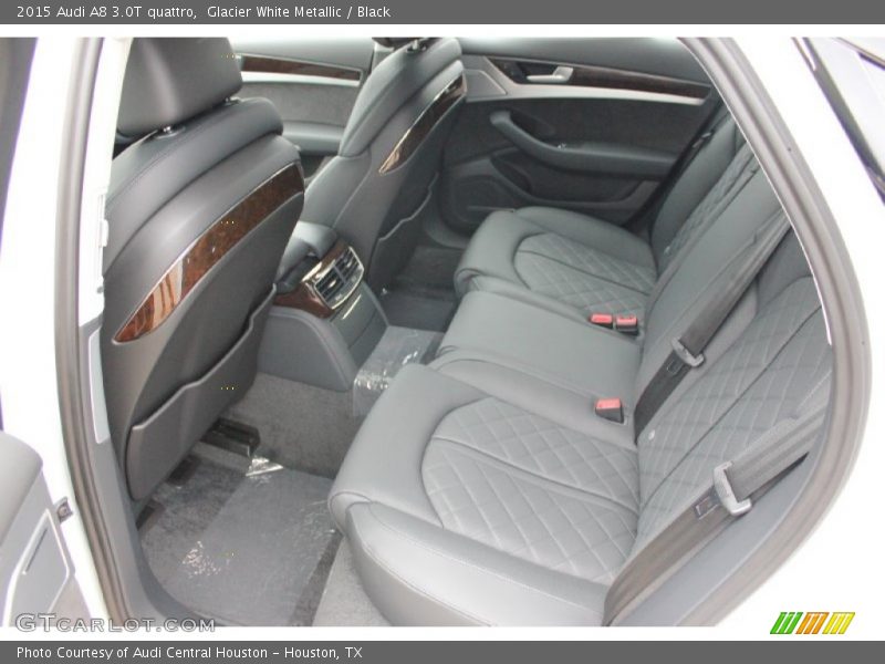 Glacier White Metallic / Black 2015 Audi A8 3.0T quattro