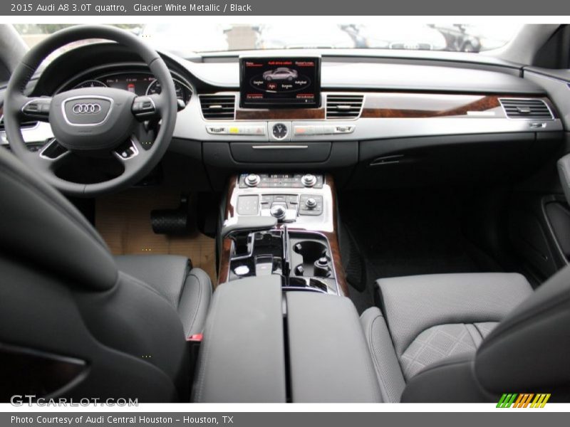 Glacier White Metallic / Black 2015 Audi A8 3.0T quattro