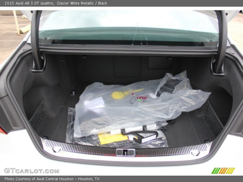 Glacier White Metallic / Black 2015 Audi A8 3.0T quattro