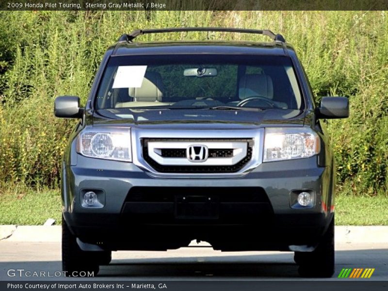 Sterling Gray Metallic / Beige 2009 Honda Pilot Touring