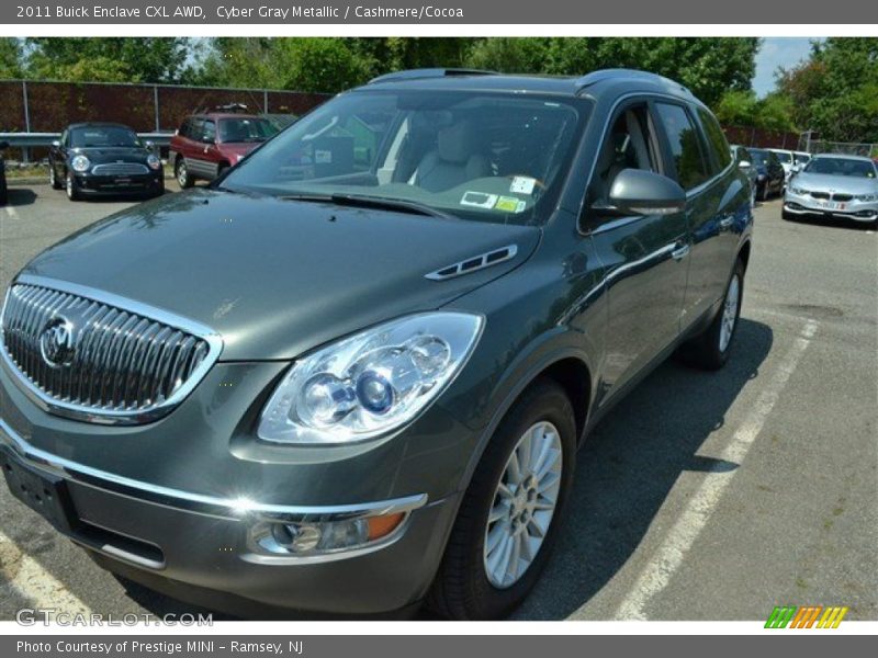 Cyber Gray Metallic / Cashmere/Cocoa 2011 Buick Enclave CXL AWD