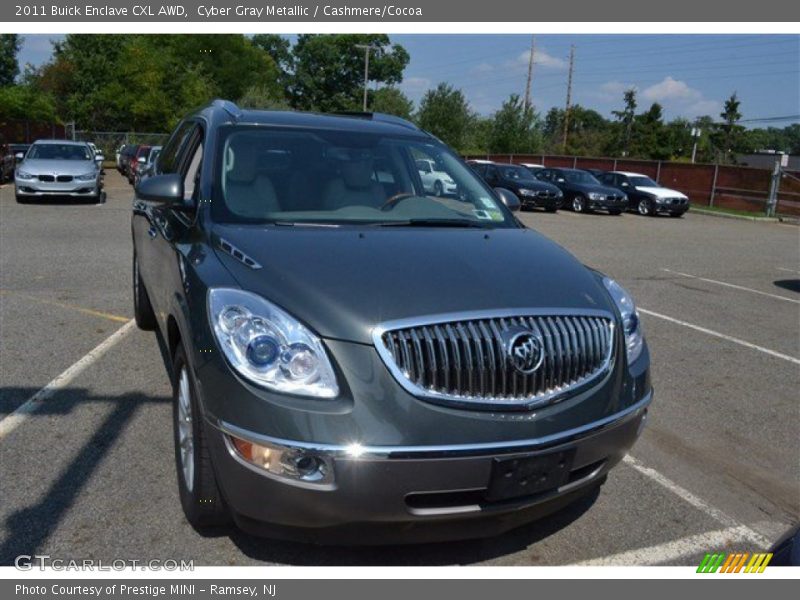 Cyber Gray Metallic / Cashmere/Cocoa 2011 Buick Enclave CXL AWD