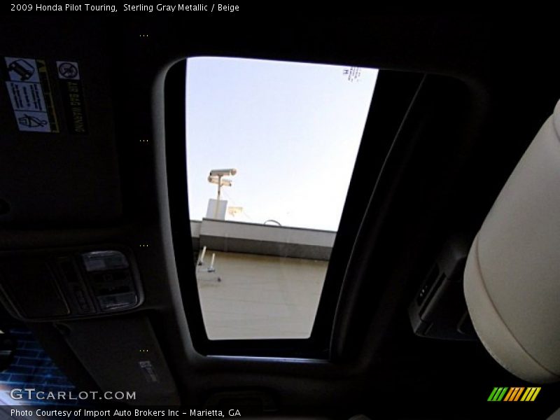 Sterling Gray Metallic / Beige 2009 Honda Pilot Touring