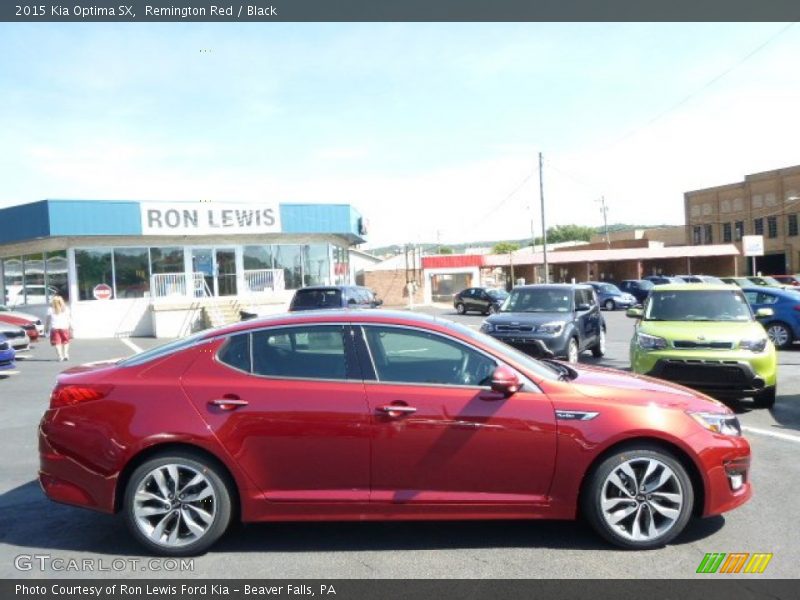 Remington Red / Black 2015 Kia Optima SX