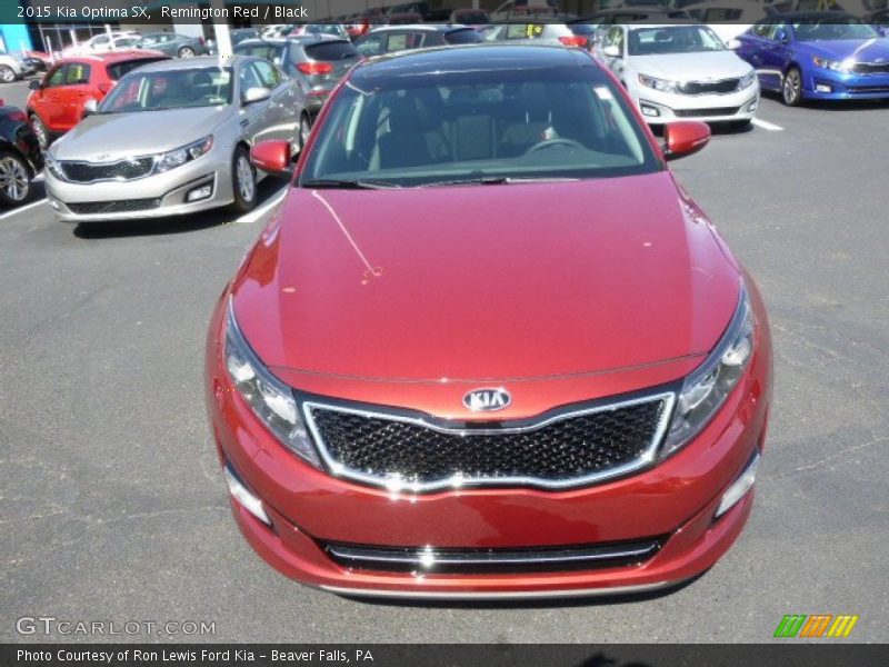 Remington Red / Black 2015 Kia Optima SX