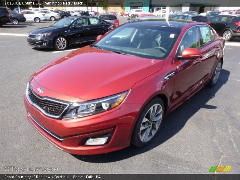 Remington Red / Black 2015 Kia Optima SX
