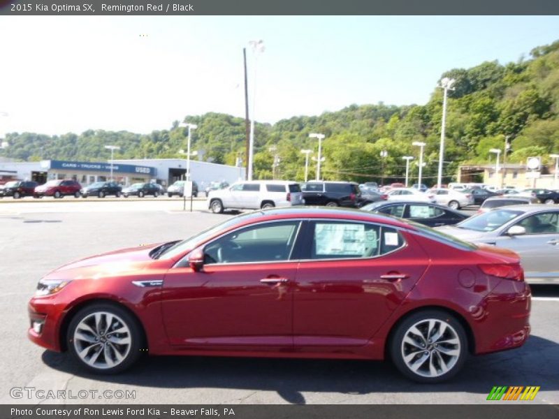 Remington Red / Black 2015 Kia Optima SX