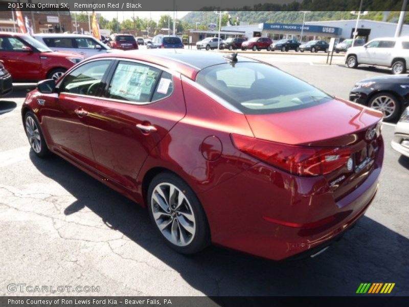 Remington Red / Black 2015 Kia Optima SX