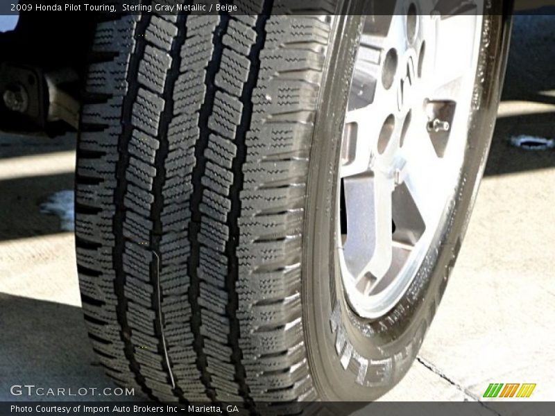 Sterling Gray Metallic / Beige 2009 Honda Pilot Touring