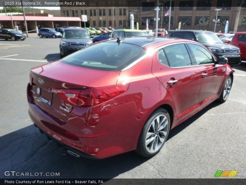 Remington Red / Black 2015 Kia Optima SX