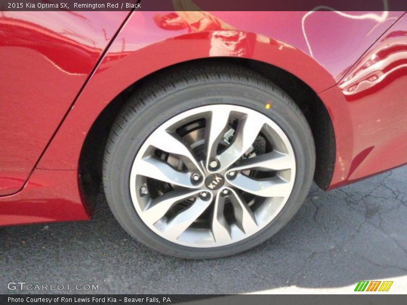Remington Red / Black 2015 Kia Optima SX
