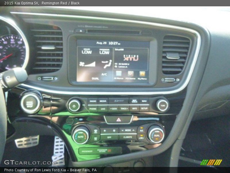 Remington Red / Black 2015 Kia Optima SX
