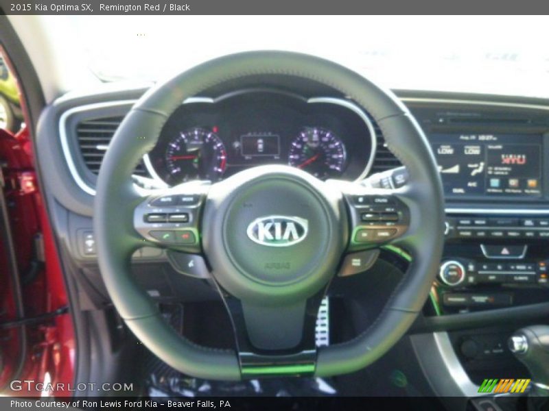 Remington Red / Black 2015 Kia Optima SX