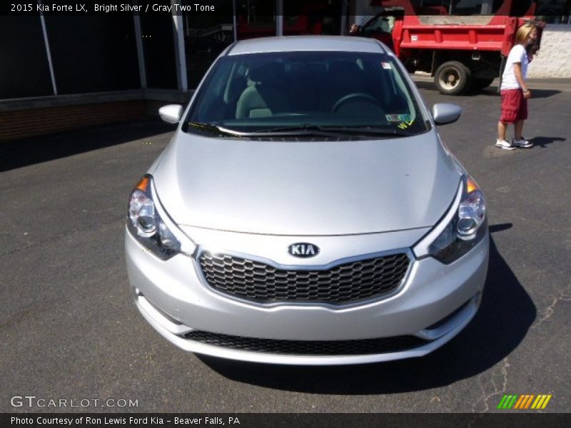 Bright Silver / Gray Two Tone 2015 Kia Forte LX