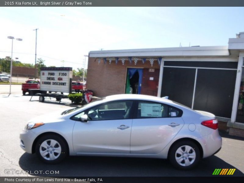 Bright Silver / Gray Two Tone 2015 Kia Forte LX