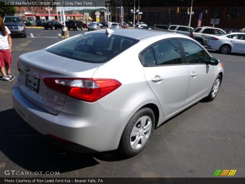 Bright Silver / Gray Two Tone 2015 Kia Forte LX