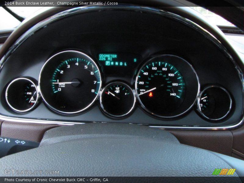 Champagne Silver Metallic / Cocoa 2014 Buick Enclave Leather