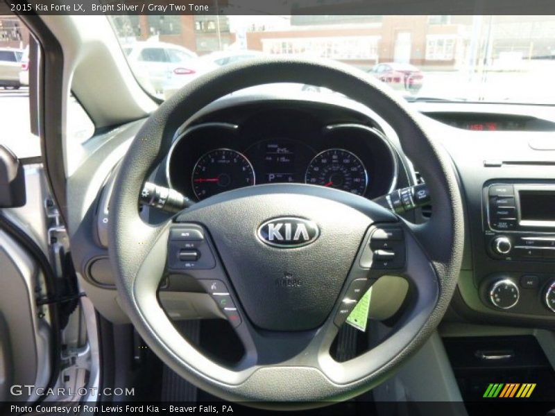 Bright Silver / Gray Two Tone 2015 Kia Forte LX