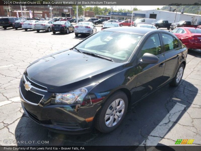 Black Granite Metallic / Jet Black/Medium Titanium 2014 Chevrolet Cruze LS