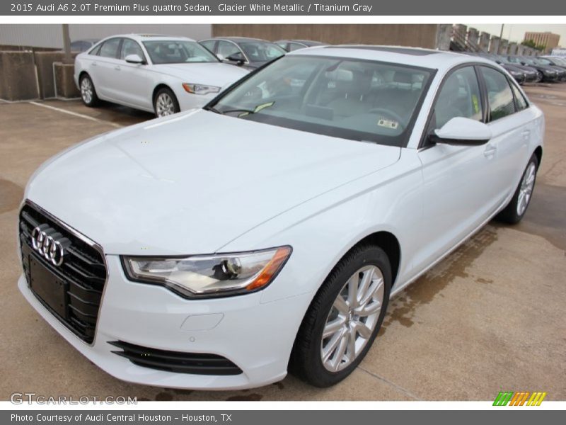 Glacier White Metallic / Titanium Gray 2015 Audi A6 2.0T Premium Plus quattro Sedan