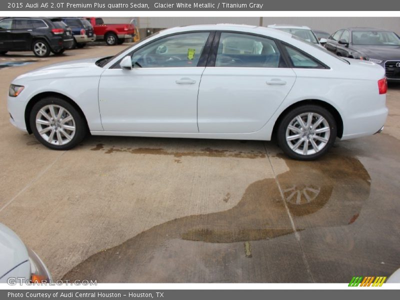 Glacier White Metallic / Titanium Gray 2015 Audi A6 2.0T Premium Plus quattro Sedan