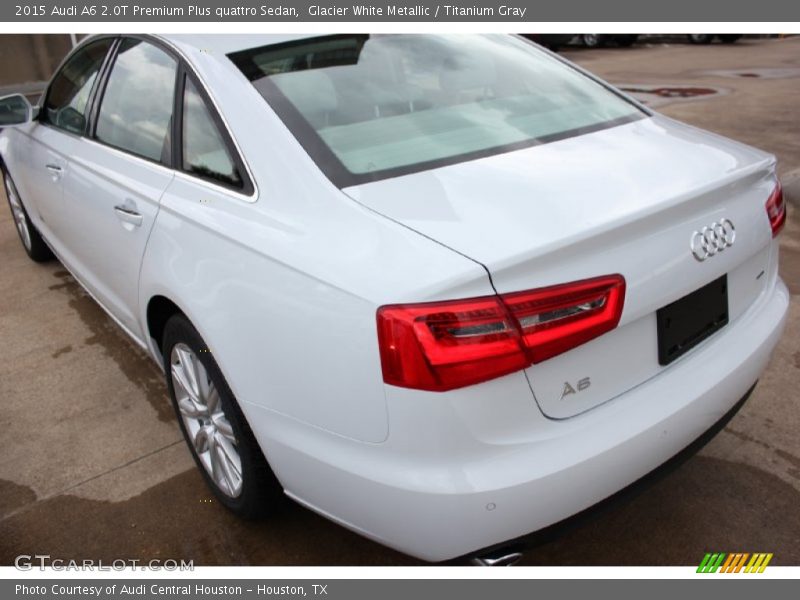 Glacier White Metallic / Titanium Gray 2015 Audi A6 2.0T Premium Plus quattro Sedan
