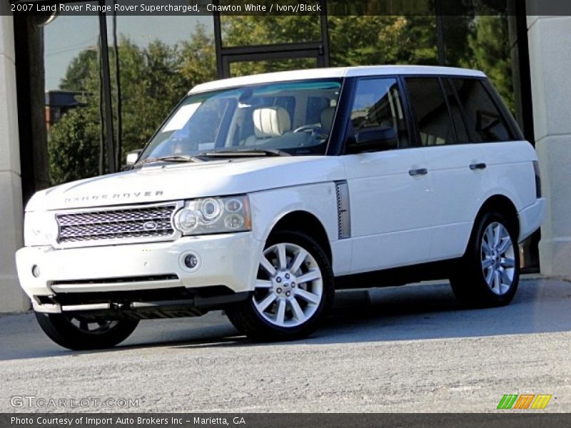 Chawton White / Ivory/Black 2007 Land Rover Range Rover Supercharged