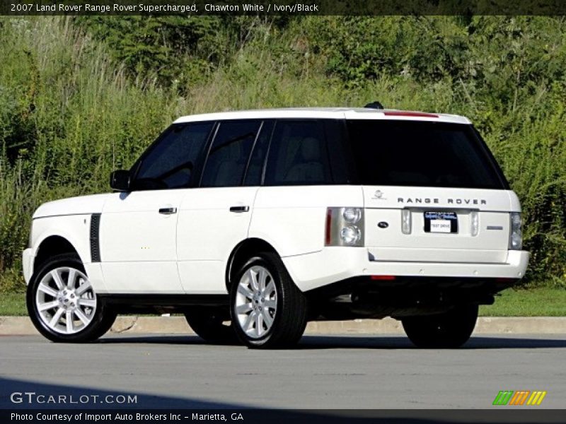 Chawton White / Ivory/Black 2007 Land Rover Range Rover Supercharged