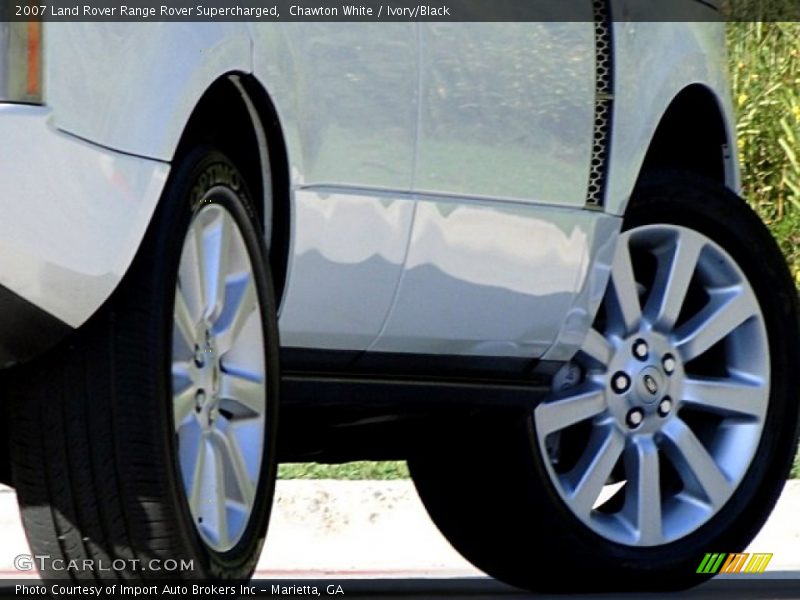 Chawton White / Ivory/Black 2007 Land Rover Range Rover Supercharged