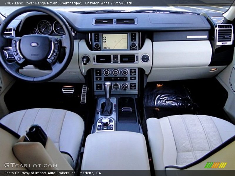 Chawton White / Ivory/Black 2007 Land Rover Range Rover Supercharged