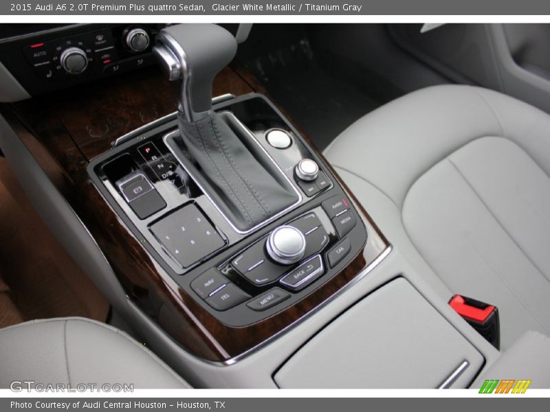 Glacier White Metallic / Titanium Gray 2015 Audi A6 2.0T Premium Plus quattro Sedan
