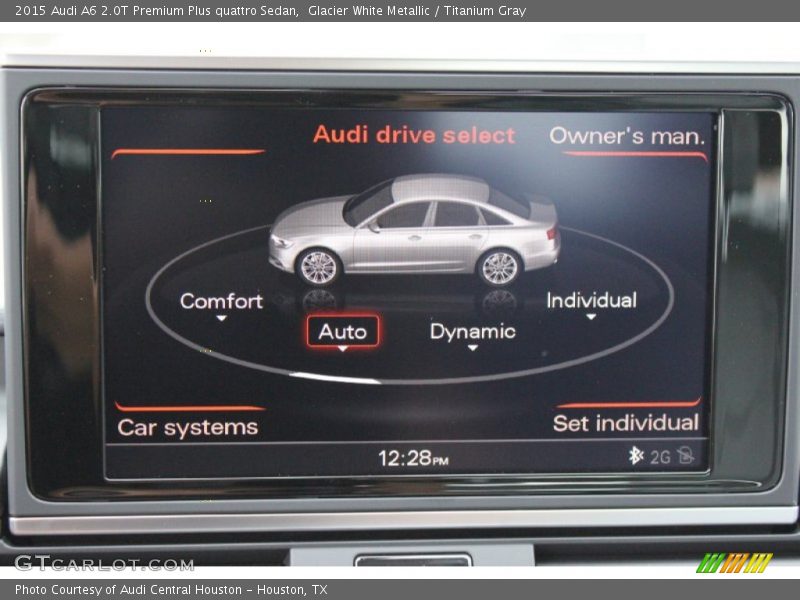 Glacier White Metallic / Titanium Gray 2015 Audi A6 2.0T Premium Plus quattro Sedan